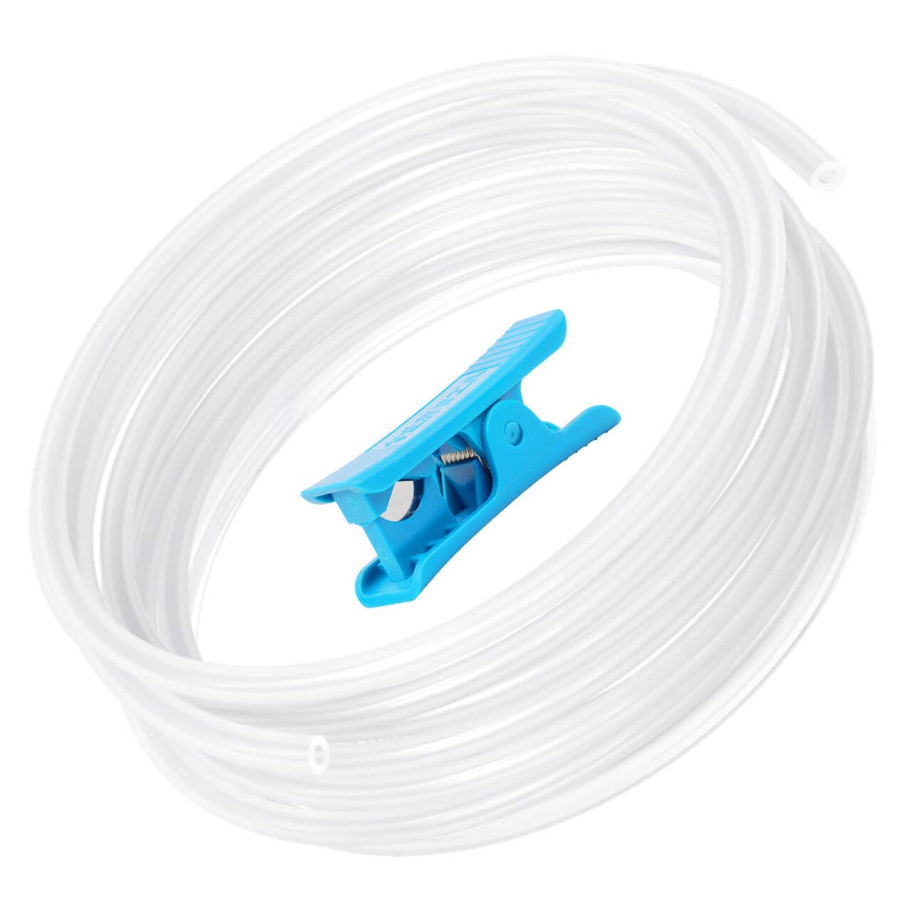 Redrex 5M PTFE Tube for A1 2.5mm IDx4mm OD Transparent Ultra-smooth Heat-resistant Bowden Tube with Cutter for 1.75mm Filament for Bambu Lab A1/A1 mini/P1P/P1S/X1C,K1/K1 Max/Ender 3 V3 3D Printer
