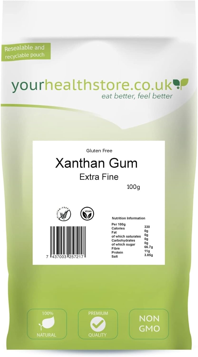 yourhealthstore Gluten Free Xanthan Gum 100g, Non GMO.