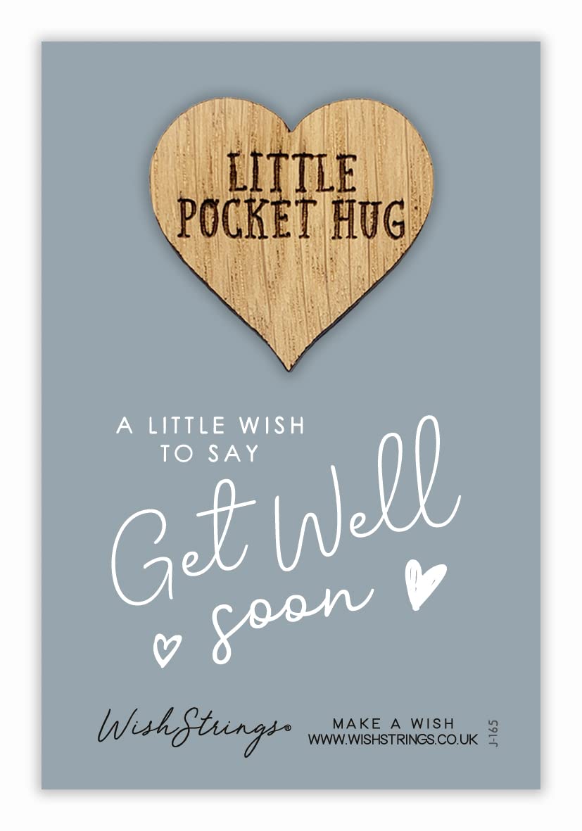 “Get Well Soon” Pocket Hug Keepsake Token | Thoughtful Gift for Recovery | Sympathy Gift | Thinking of You | Small Support Gift for Hospital Stay | Uplifting Keepsake for Loved Ones