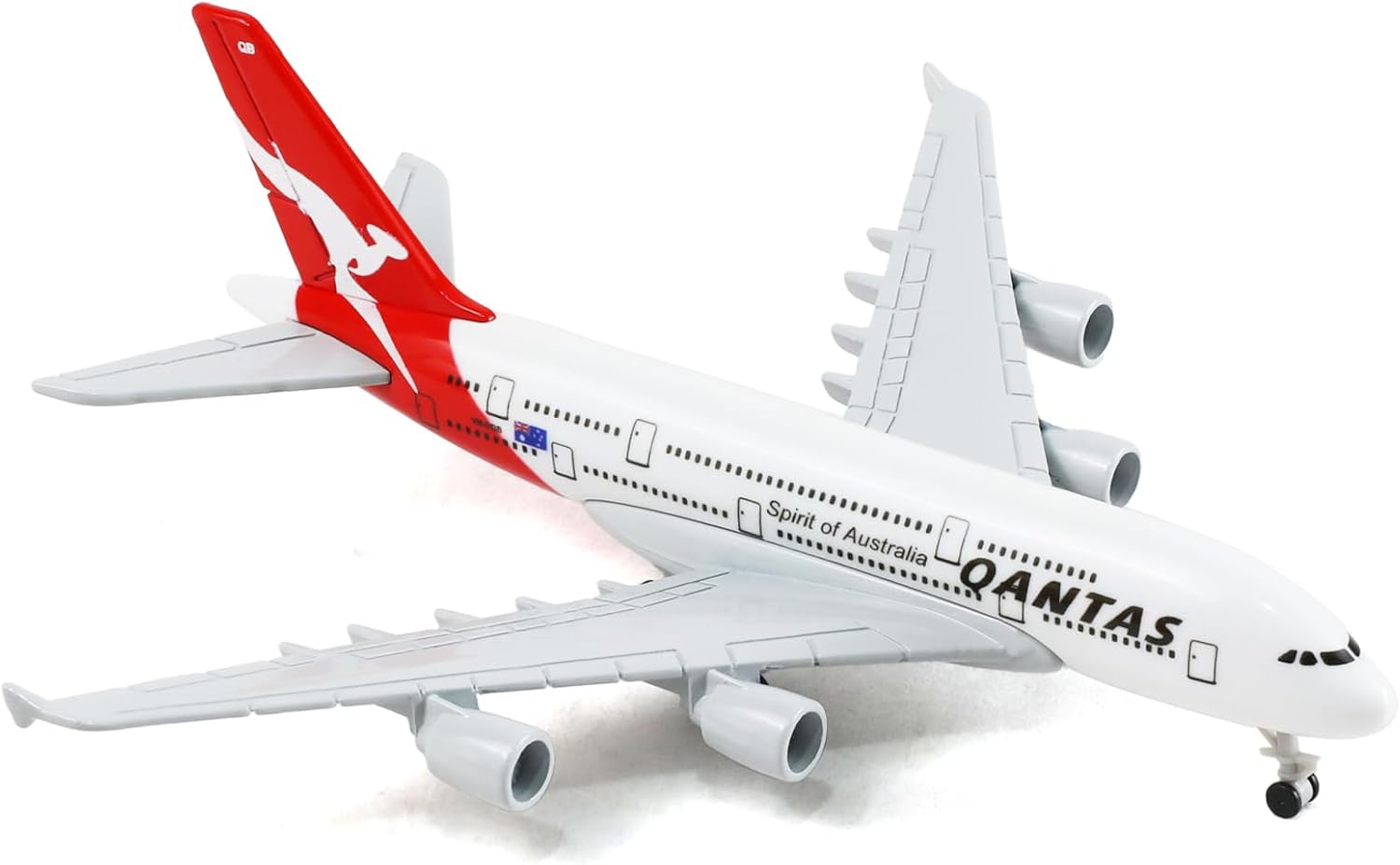 1/400 for Australia A380 Airplane Model (6-inch L) for Airbus A380 Plane Model Kits with Pre-Built Aircraft Landing Gear and Display Stand for Adults Planes Aviation Gifts or Collection
