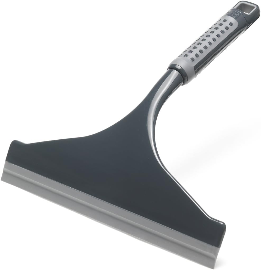 Addis ComfiGrip Shower And Window Squeegee In Metallic and Graphite, 4 x 24 x 27 cm