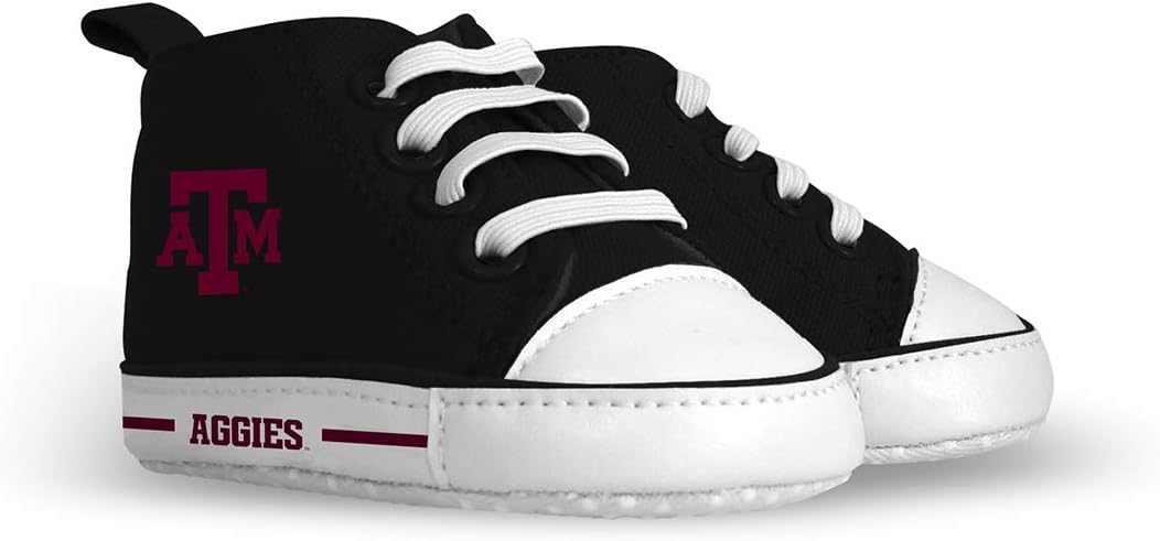 MasterPieces - NFL Baby Pre-Walkers Shoes, Officially Licensed San Francisco 49ers Football, High Top Sneakers, Soft Anti-Slip Soles, Boys and Girls, 0-6 Months