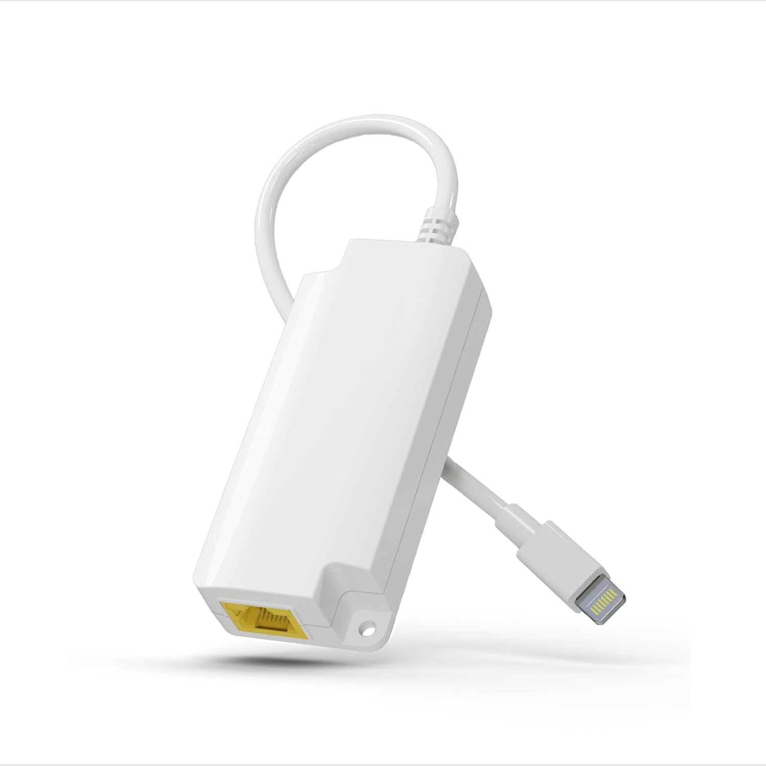 PTAP-AF Lightning to Ethernet Adapter - Supports iOS, PoE to Lightning with 10W Charging for iPad/iPhone/iPod, Power & Data 2-in-1 RJ45 Port Adapter, 10/100Mbps Plug & Play