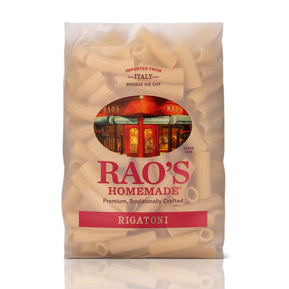 Rao's Homemade Rigatoni Pasta, 16oz, Traditionally Crafted, Premium Quality, From Durum Semolina Flour, Traditional Bronze Die Cut, Imported from Italy
