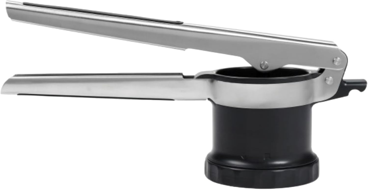 OXO Good Grips 3-in-1 Adjustable Potato Ricer, Black/Silver