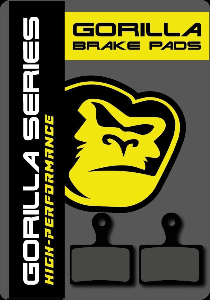 Gorilla Brakes Silent Power Quiet Disc Brake Pads - Compatible with Shimano 105, GRX, Ultegra, Dura Ace