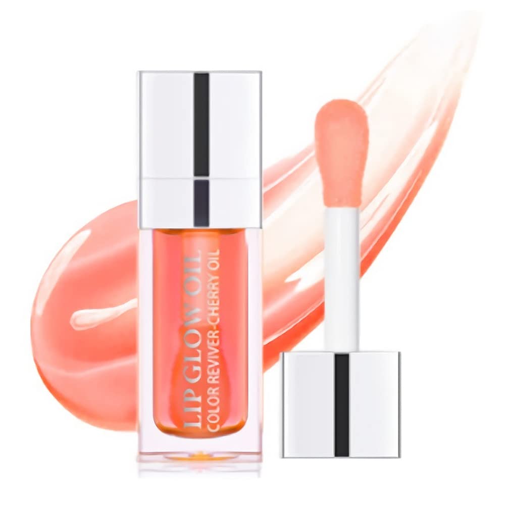 Yasovigi Hydrating Lip Oil Plumping Lip Tint Moisturizing Lip Gloss, Transparent Lip Balm Care Stick Nourishing Repairing Non-sticky, Moisture&Lighten Lip Lines (pink, Normal)