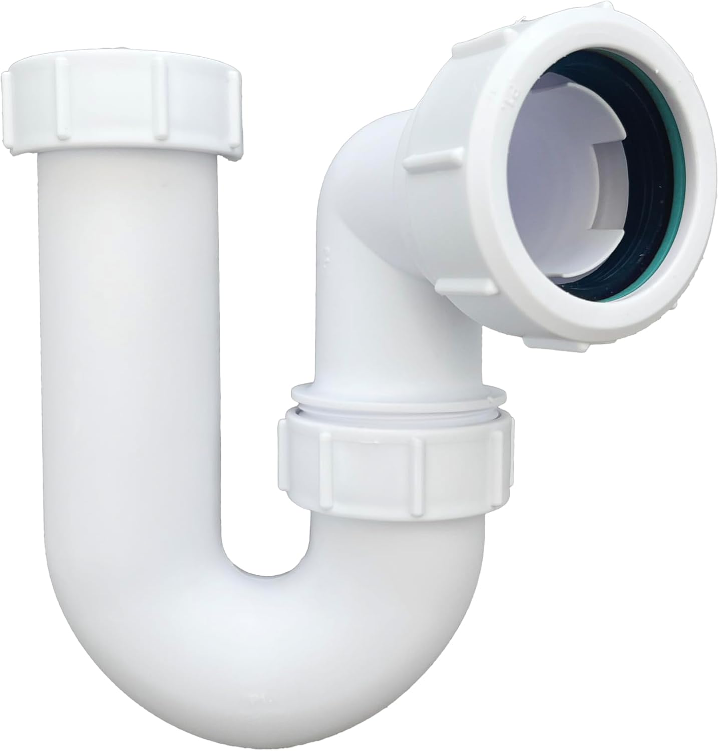 Multi-fit Swivel P Trap 32mm (1.1/4') Sink Waste Pipe Trap, BS EN 274-1:2002 Compliant. with EPDM Sealing Washer and 75mm Seal. Basin Trap, Ideal for Effective Kitchen Sink Trap Solution
