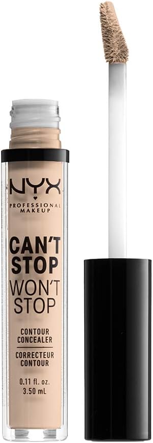 NYX PROFESSIONAL MAKEUP Can't Stop Won't Stop Full Coverage Concealer, Alabaster, 3.5 ml (Pack Of 1)
