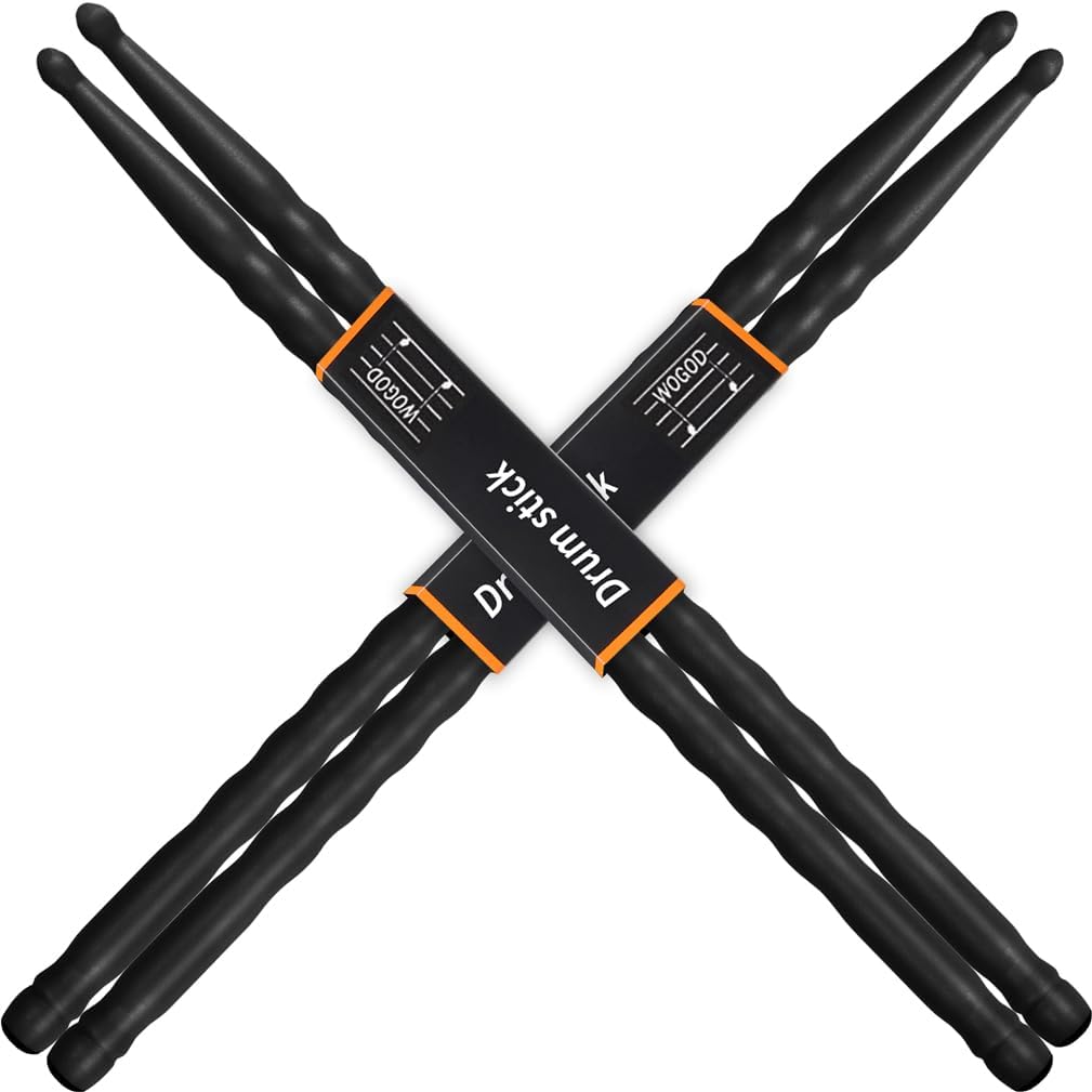 Drum Sticks 5A Drumsticks (2Pack-Black)