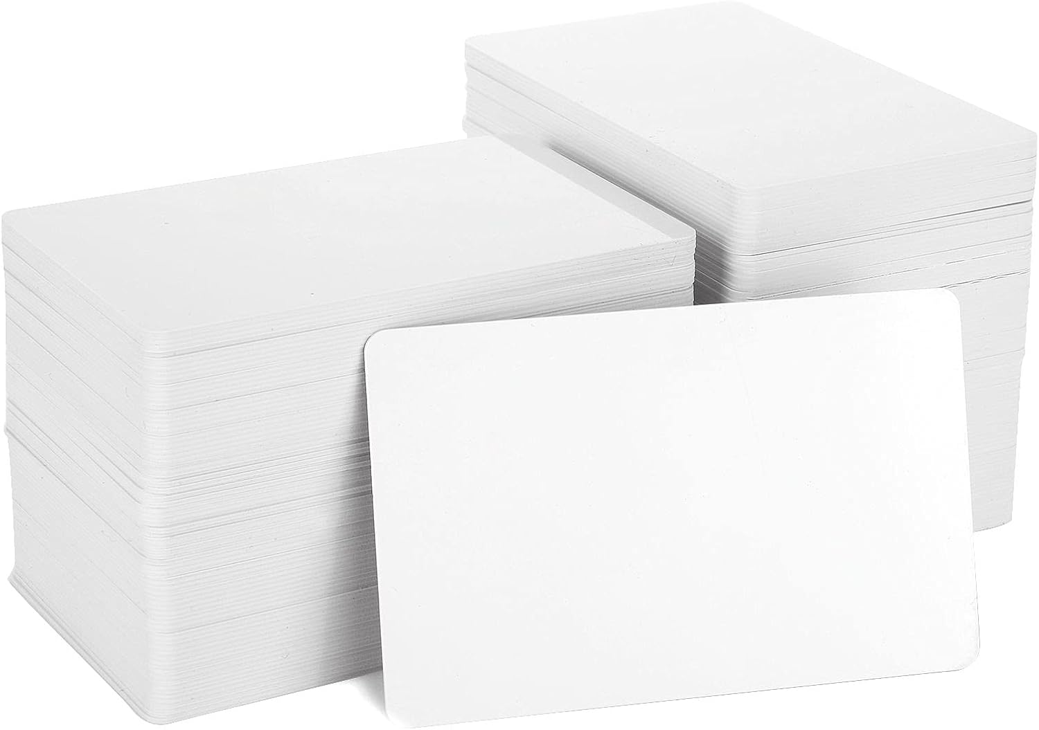 SENENQU 200PCS White PVC Cards, Blank Printable Plastic Business ID Cards, 30 Mil, 760 Micron, CR80 Credit Card Size - 85.5MM x 54MM