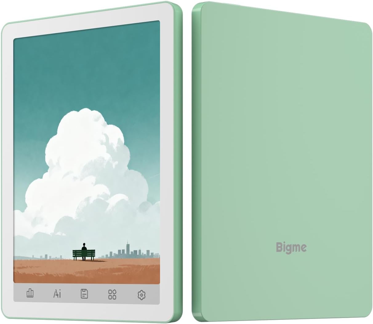 Bigme B6 Color Ebook Reader, 6 Inch e-Paper Tablet, 4GB+64GB Storage, Android 14 (Green)