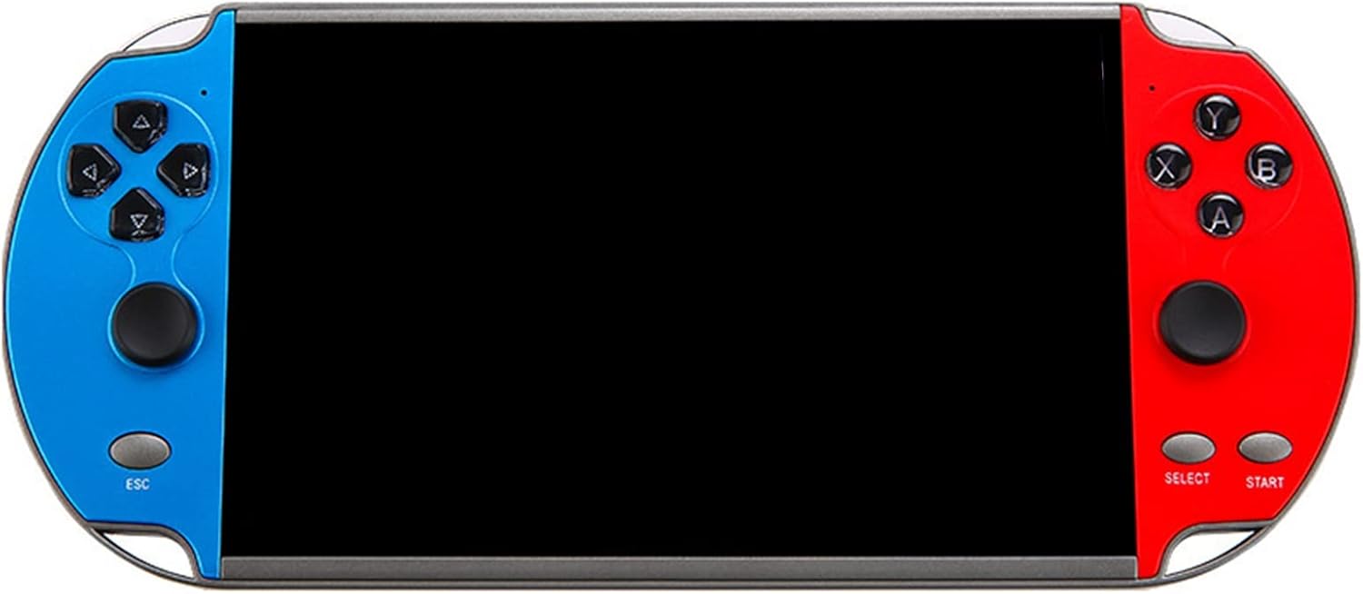 X12 Plus 7 inch Video Game Console Handheld Portable MP5, Built in 1000 Games,16GB Memory, Nostalgic Arcade Game Console with Joystick,Support GBC/GBA/NES/MD/SMC/SFC