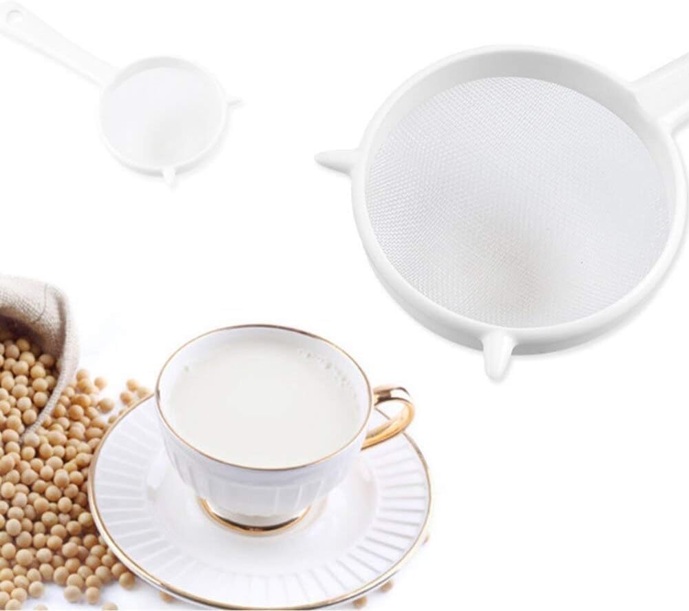 URBANWAZE 3 Pack Small Tea Strainers for Loose Tea Infuser Ultra Fine Mesh Tea Coffee Juice Food Kitchen Safe Durable Traditional Shape Dishwasher Safe Reusable Tea Filter Mesh