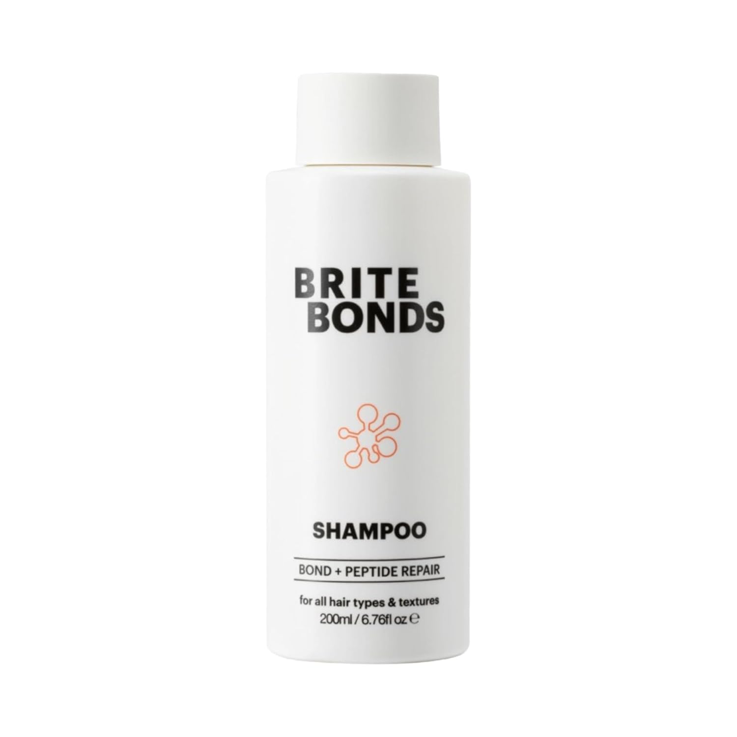 Brite Bonds Repair Shampoo with Peptides & Easy Squeeze Bottle - Reverse All Types of Hair Damage with Nourishing Oils - Vegan Cruelty-Free Salon Quality Bonds Shampoo to Revitalize Hair (6.76 Fl Oz)