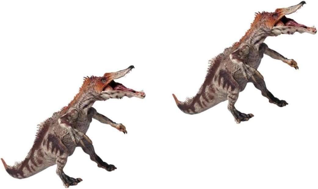 Kisangel 2 pcs Baryonyx Dinosaur Model Realistic Plastic for Educational Decoration for Boys for Birthday Parties and Collectibles