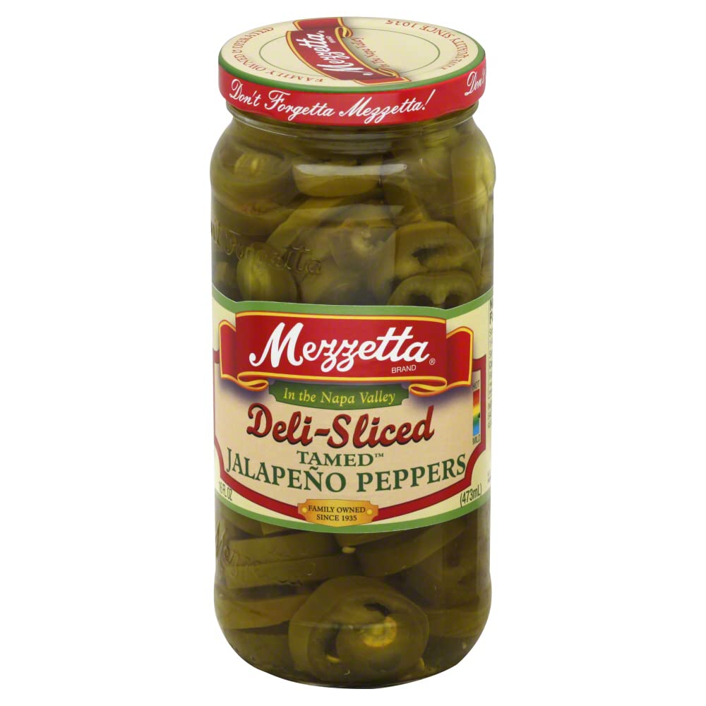 Mezzetta Pepper Jalpno Less Heat Deli S, 16 Oz (Pack Of 6)