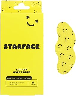 Starface Lift Off Pore Strips , Blackhead Remover , Deep Cleansing Nose Strip , Patches for Pores (8 count)