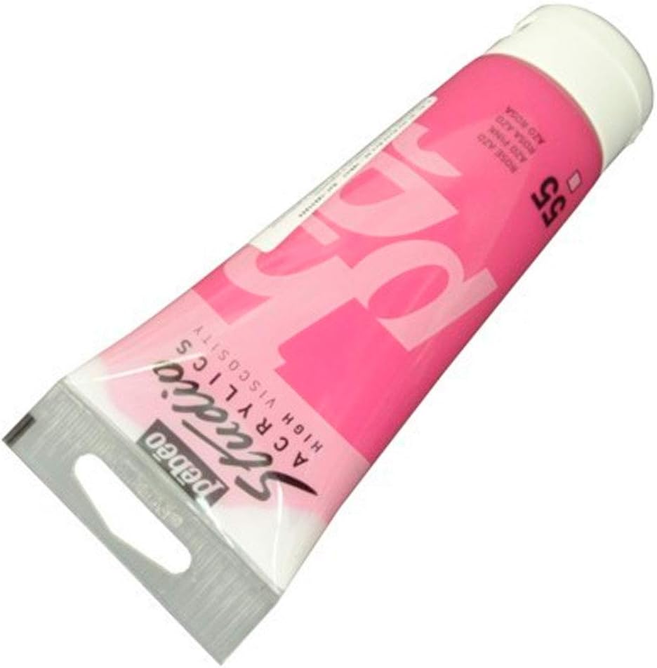 PEBEO 831-055 100 ml Studio Acrylic Paint, Azo Pink