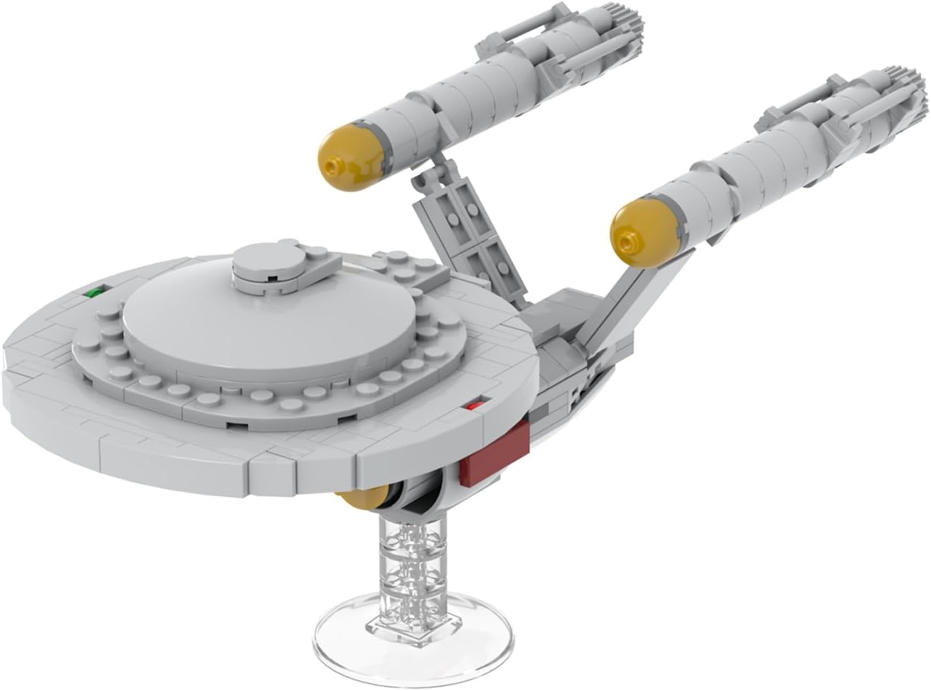 MOOXI - MOC Star Space Trek Starship 1701 Building Set,Creative Sci-Fi Movie Building Blocks Spaceship Model Kit,Gifts for Sci-Fi Movie Lovers(233pcs)