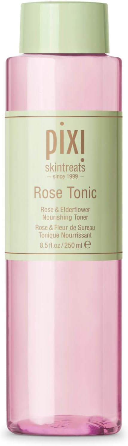 Pixi Rose Tonic Rose Hydrosol Toner, Hydrates Skin, Minimize Redness, Rehydrates and Replenishes, 250 ml / 8.5fl oz