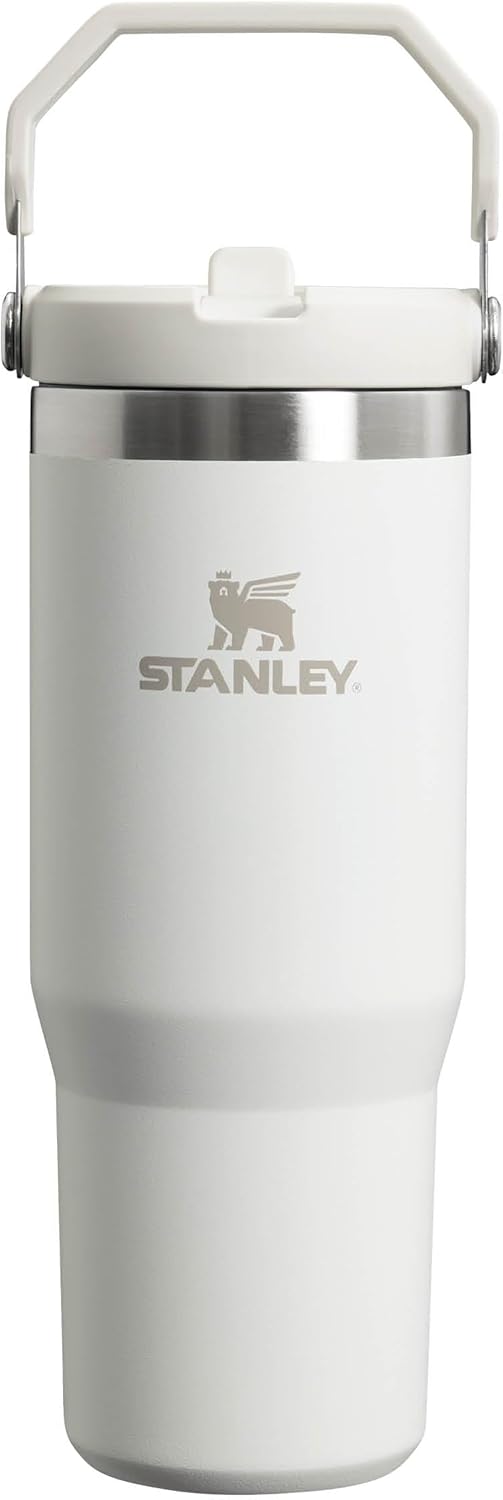 STANLEY IceFlow Flip Straw Water Bottle With Straw 0.89L - Keeps Cold For 12+ Hours - Leakproof - Stainless Steel Water Bottle - BPA-Free Travel Mug - Easy to Carry - Dishwasher Safe