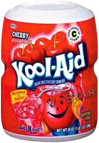 Kool AID Orange TUB Soft Drink Mix 538g - American TIN DRINGS (Cherry)
