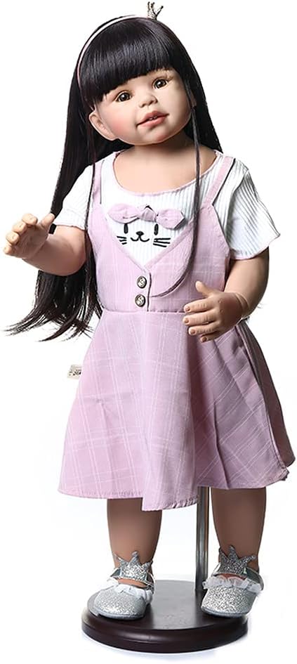yuela Reborn toddler girl masterpiece doll 70CM huge baby lifelike desgin dress model Christmas Decoration gift