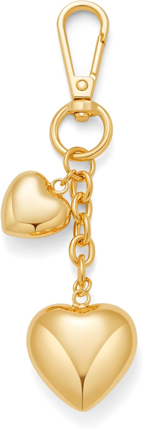 Heart Keychain for Women Heart Shaped Fashion Keychains for Car Keys Bag Charms Purse Accessories for Women Gifts