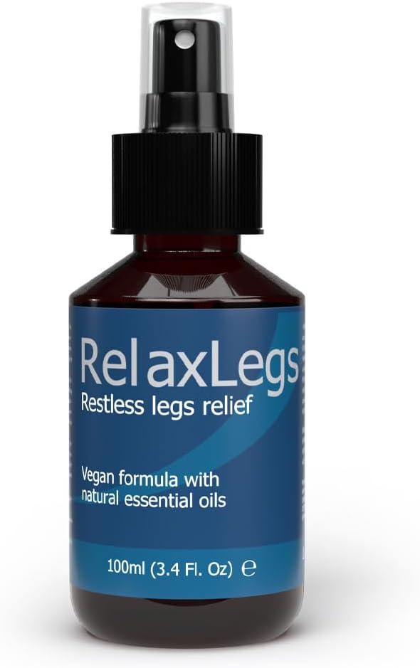 Restless Legs Relief - Ideal Magnesium Spray for Restless Legs & Cramp Relief for Legs, Effective Muscle Relaxant For Leg Ache Relief, Swollen Legs Relief & Foot Spray for Tired Feet, 100ml