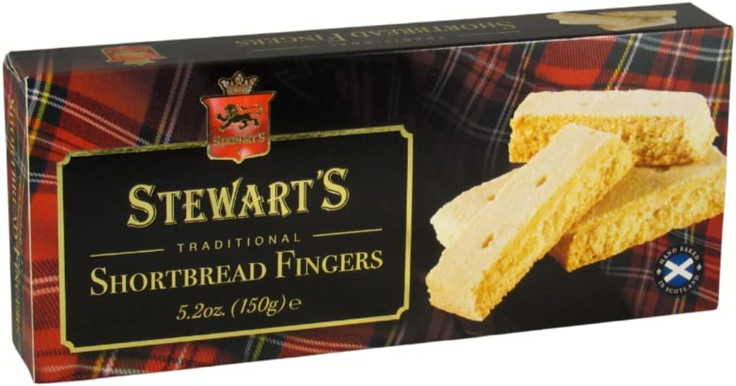 Stewart's Scotland - Traditional Shortbread Fingers (150g) - Traditionally Made Luxury Scottish Shortbread, Delicious Melt-in-Mouth Biscuits, Ideal Treat to Share, 40 Years Heritage