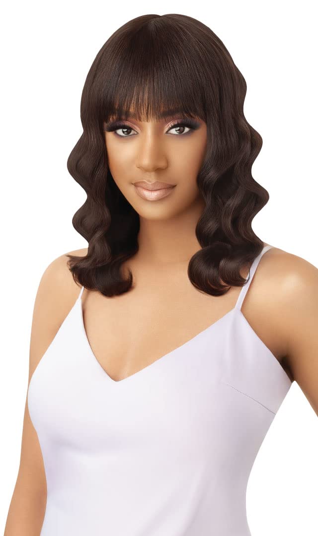 Outre 100% Human Hair MyTresses Purple Label Full Wig - ROSABELLA (Color:Natural Black)