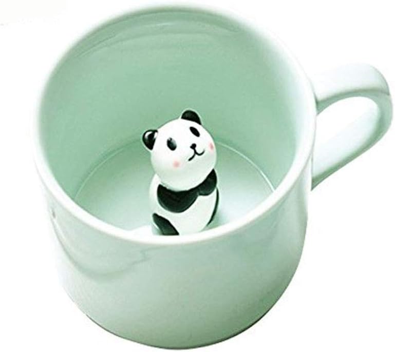 BigNoseDeer Coffee Milk Tea Ceramic Mugs 3D Animal Morning Cup Best Gift for Morning Drink Weddings Birthdays Gifts for Women Father's Day Mother for Girls Boys