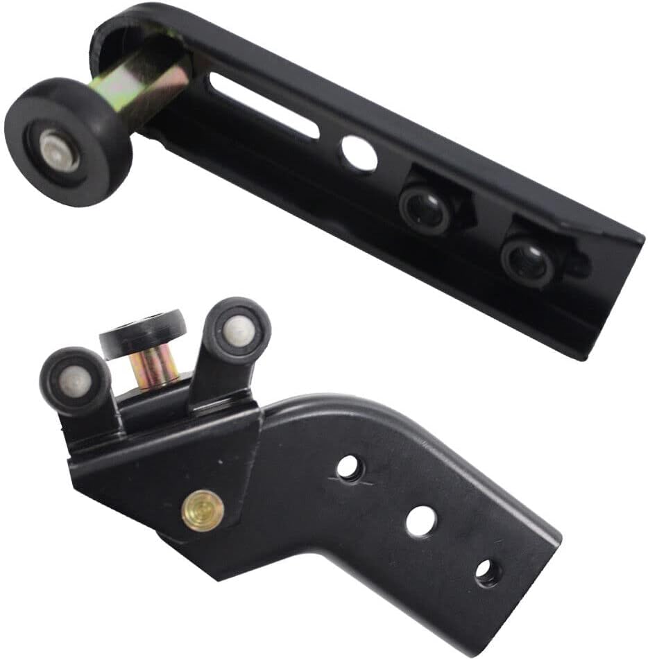 Black Durable Upper Lower Sliding Door Roller Bracket Right Side for 1996-2020 Chevy Express 2500 GMC 924-144 924-143 15837340
