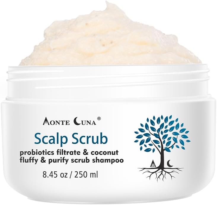 Scalp Scrub, Dry itchy Scalp & Dandruff Treatment, Scalp Exfoliator, Deep Cleans, Gentle Formula,Clarifying Shampoo. 8.45 oz
