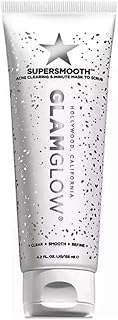 GLAMGLOW Supersmooth Acne Clearing 5-Minute Mask to Scrub - 4.2 oz / 125 mL, white
