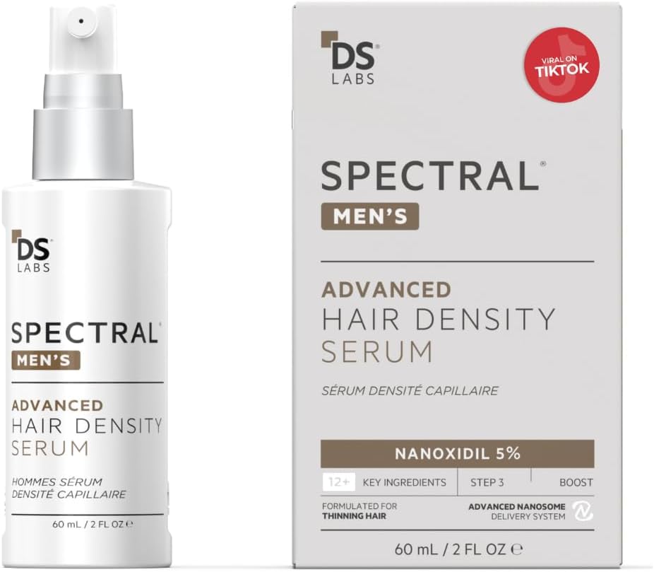 DS Labs Spectral Men's Formally Spectral.DNC-N - Hair Density Serum, Strengthening, Thickening, Minimize Shedding, Color Safe, 60mL, Packaging May Vary