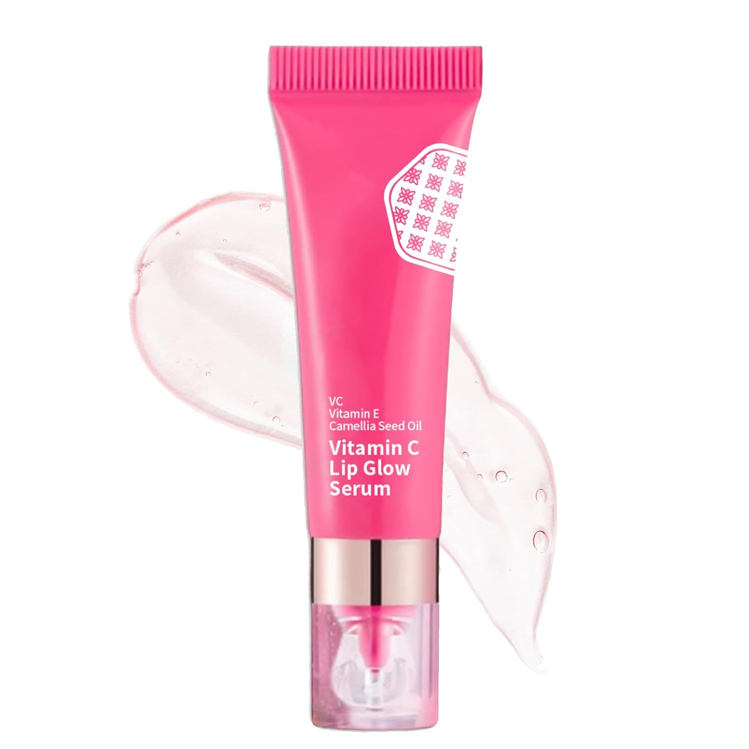 Vitamin C Lip Glow Serum,Day & Night Moisturizing Treatment,Sheer Color Changing Lip Hydrating Gel Serum,Non-Sticky Plumping Effect,Overnight Lip Essence(0.28oz)