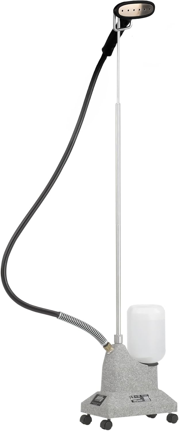 J-2S Jiffy Garment Steamer with Plastic Head and Stainless Steel Face, 120 Volt,Grey