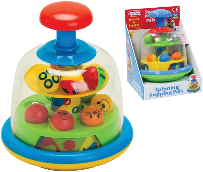 Spinning Popping Pals Kids Ball Spinner Toy