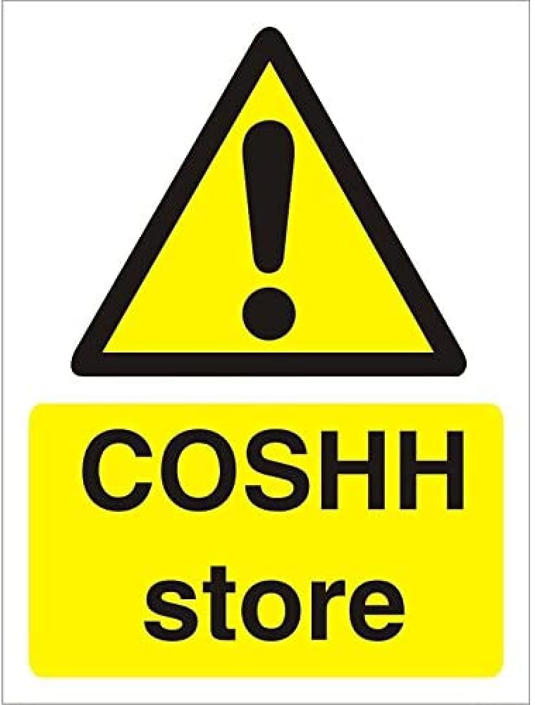 Seco COSHH Store Sign, 150mm x 200mm - 1mm Semi Rigid Plastic