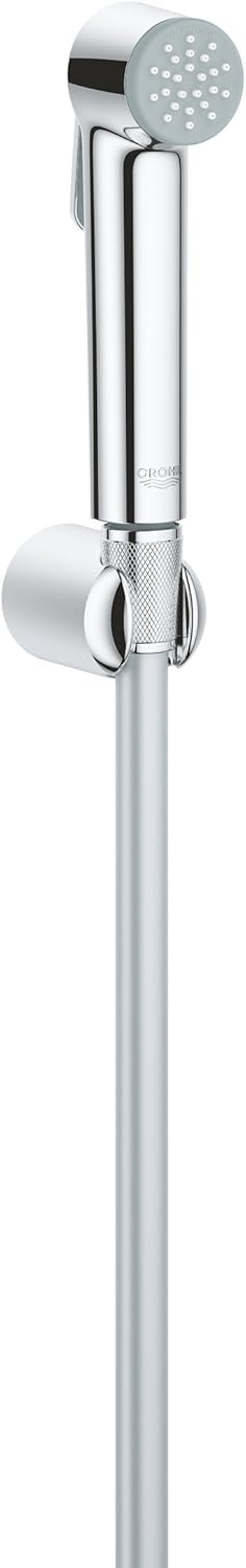 GROHE Tempesta-F Trigger Spray 30 - Wall Holder Set with Trigger-Control Hand Shower (Wall Shower Holder, TwistFree Shower Hose 1.25 m, Anti-Limescale System, Easy to Clean), Chrome, 27513001
