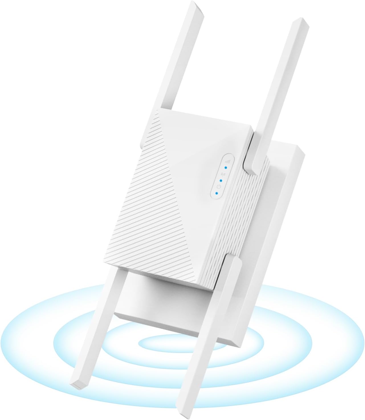 WiFi Extender Booster 1200 Mbps Dual Band (5GHz/2.4GHz) WiFi Extended Signal Booster for Home, Internet WiFi Repeater White
