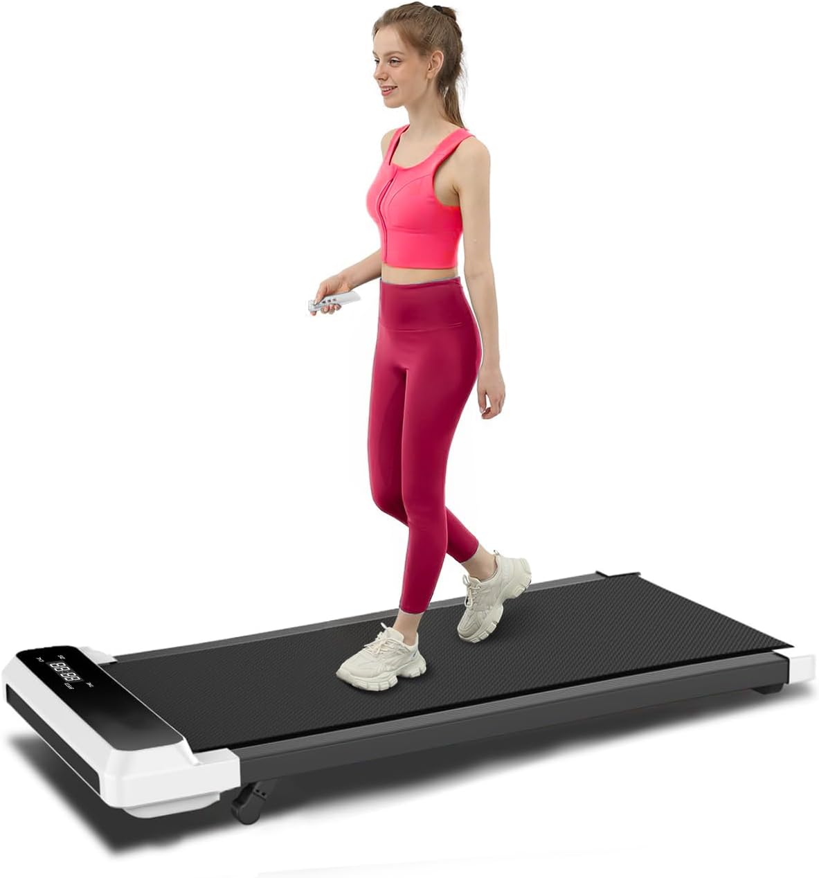 Walking Pad with Incline, Under Desk Treadmill for Home Office, 2 in 1 Walking Pad Treadmill with LED Display, 2.5 HP Quiet Walking Pad