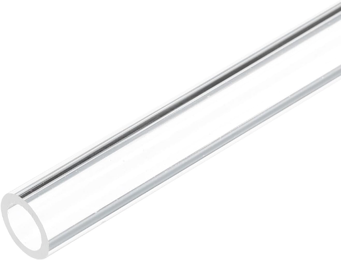 Rebower 24" Clear Plastic Rigid Pipe 8mm x 10mm(5/16" x 3/8") Acrylic Tube Round Polycarbonate Tubing, [for Plumbing, Hydraulics, Pneumatics, Aquarium, DIY]