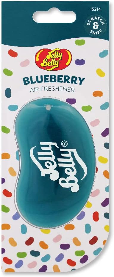 Jelly Belly 15214 3D Jelly Bean Air Freshener, Blueberry