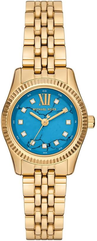 Michael Kors Lexington Watch for Women, 26mm Quartz Three Hand Movement with Stainless Steel Strap