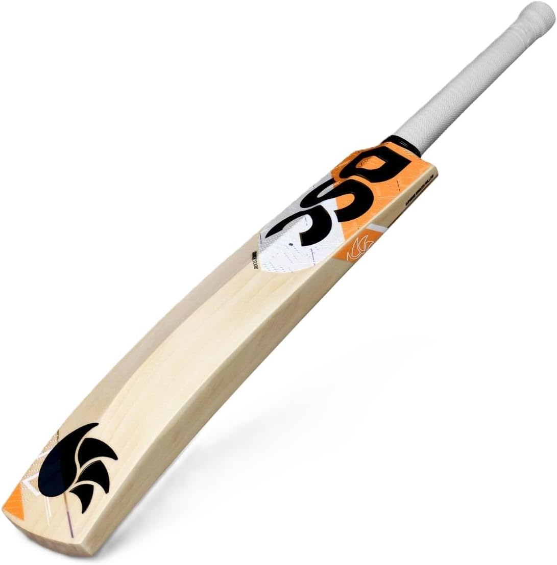 DSC Krunch 5000 English Willow Cricket Bat | Size: Multicolor | Size: Mens, Short Handle | For Men & Boys | Material: Wood | For Dominating Strokes | Ready to Play | Massive Edges