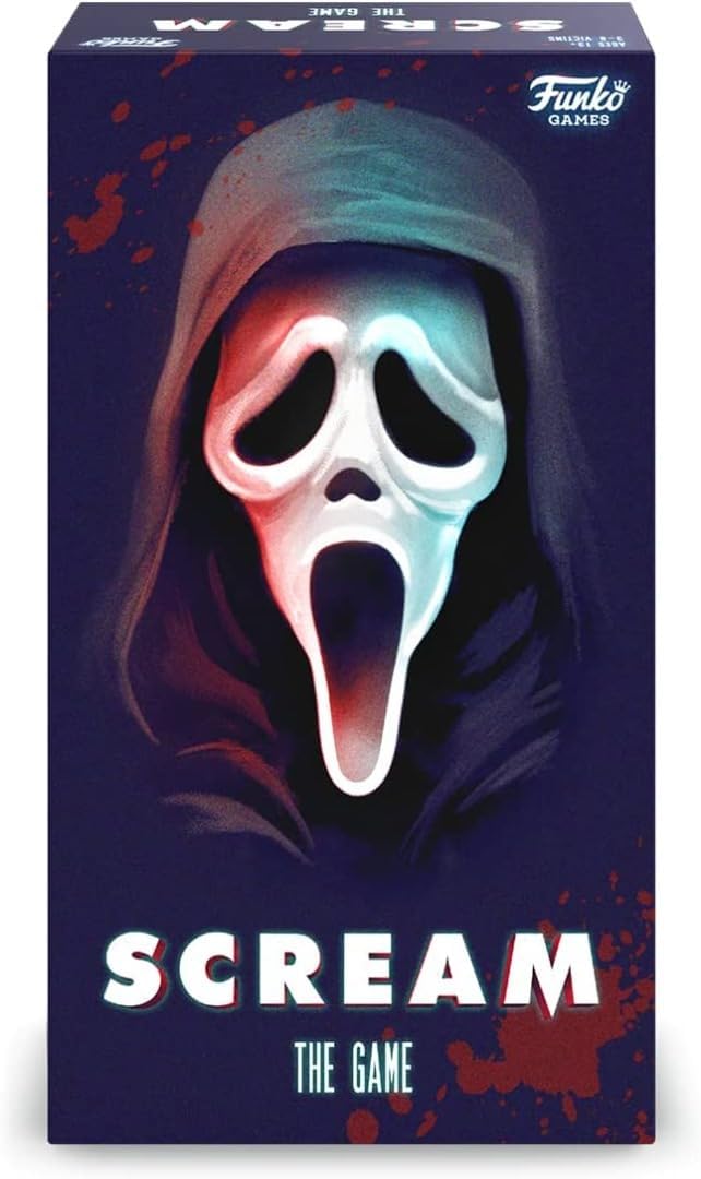 FUNKO GAMES Presents: Scream - The Game | Thrilling Mystery Horror Board Game with Interactive iOS/Android App | For 3-8 Players Ages 13+