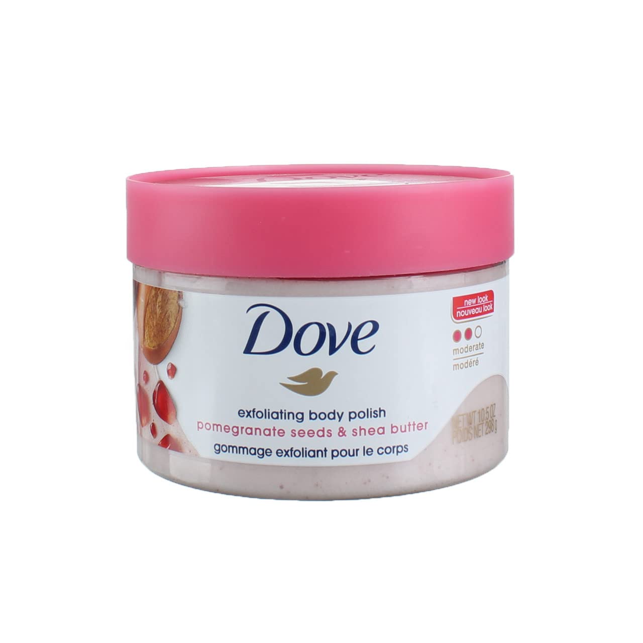 Dove Exfoliating Body Polish Body Scrub, Pomegranate & Shea (Pack of 4)